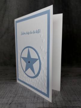 Grußkarte Schön dass Du da bist handgemacht